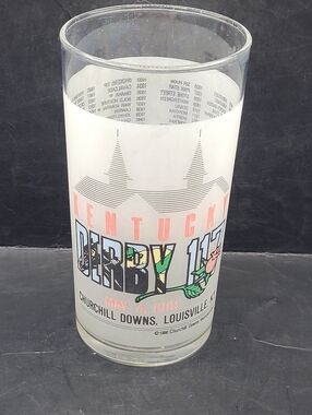 Vintage 1991 Kentucky Derby 117 Official Churchill Downs Glass May 4 1991